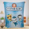 Original BBC The Octonauts Velveteen Cute Blanket Fleece Customized Blanket