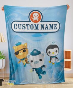 Original BBC The Octonauts Velveteen Cute Blanket Fleece Customized Blanket