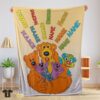 Original Bear In The Big Blue House Cartoon Blanket Fleece Customized Blanket