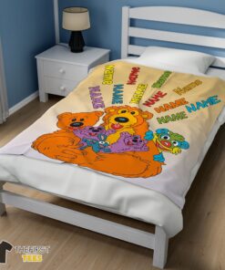 Original Bear In The Big Blue House Cartoon Blanket Fleece Customized Blanket - Image 3