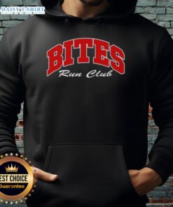 Original Bites Run Club Volume Hoodie in vibrant colors, perfect for running and casual wear, showcasing comfort and style.