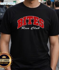 Alt Text: Original Bites Run Club Volume T-Shirt featuring a stylish design perfect for runners and fitness enthusiasts.