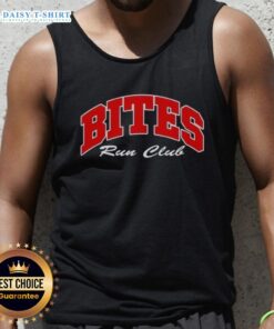 Original Bites Run Club volume tank top in vibrant color, perfect for running and fitness enthusiasts.
