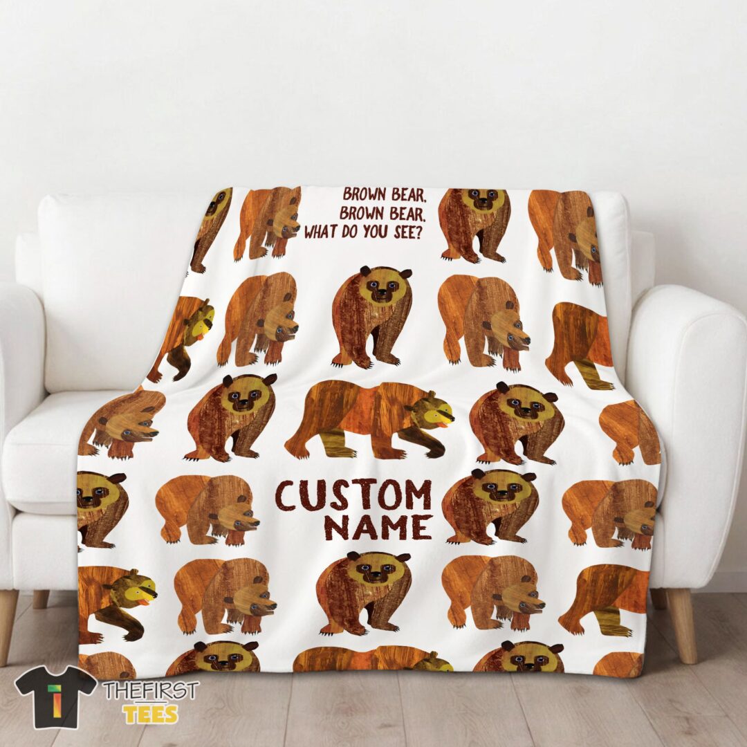 original-brown-bear-brown-bear-blanket-fleece-customized-blanket-mk-01 Original Brown Bear Brown Bear Blanket Fleece Customized Blanket - Image 3