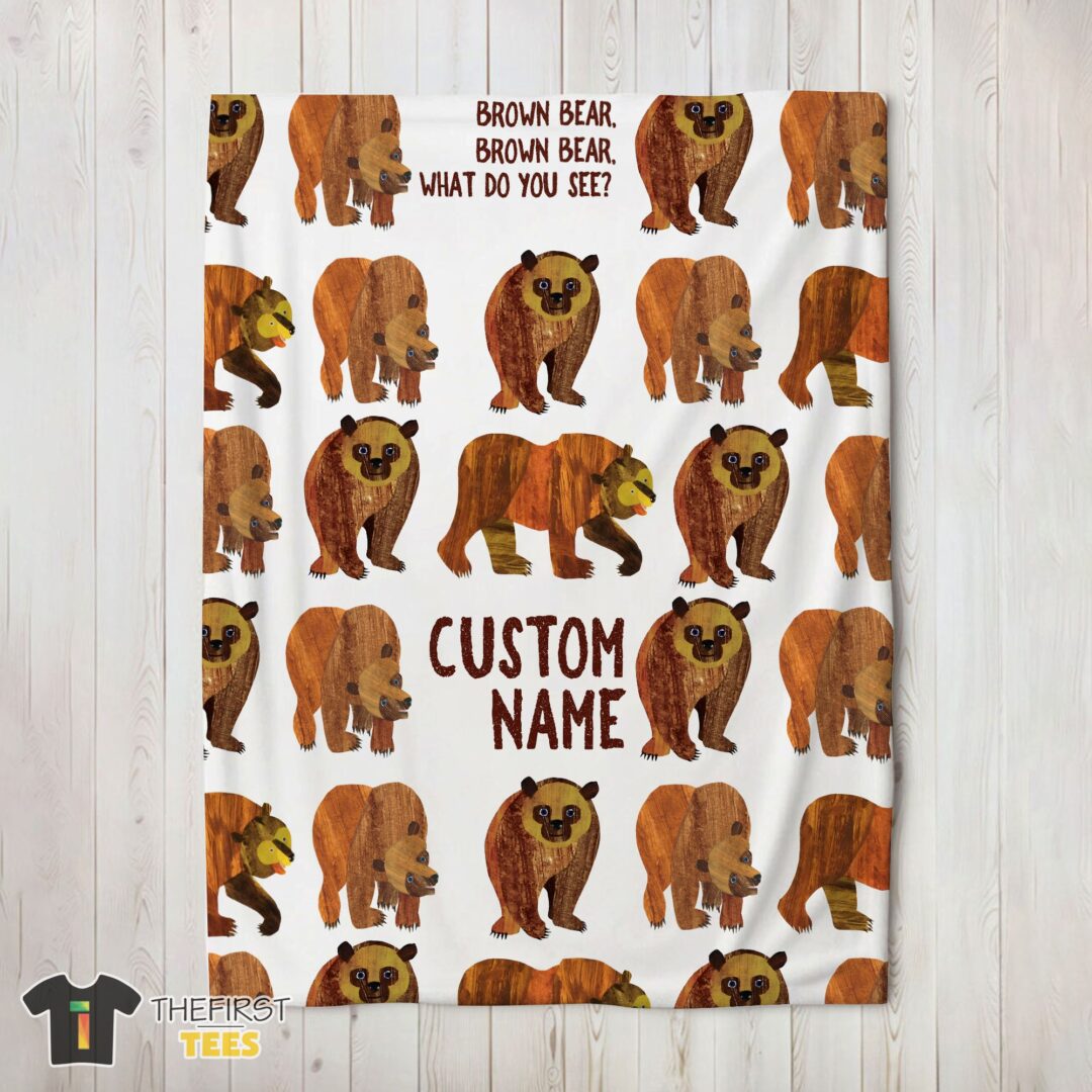original-brown-bear-brown-bear-blanket-fleece-customized-blanket-mk-02 Original Brown Bear Brown Bear Blanket Fleece Customized Blanket