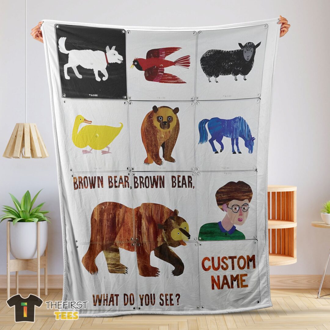 original-brown-bear-brown-bear-what-do-you-see-blanket-fleece-customized-blanket-mk-01-1 Original Brown Bear Brown Bear What Do You See Blanket Fleece Customized Blanket