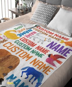 Original Brown Bear Brown Bear  What Do You See Gift Blanket Fleece Customized Blanket - Image 4