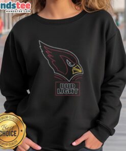 Original Bud Light Arizona Cardinals sweatshirt featuring team colors and logo, perfect for game day or casual wear.