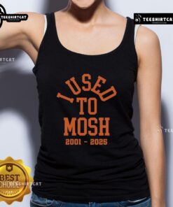 Original Bury Your Dead 'I Used To Mosh' tank top featuring bold graphics suitable for music fans and mosh pit enthusiasts.