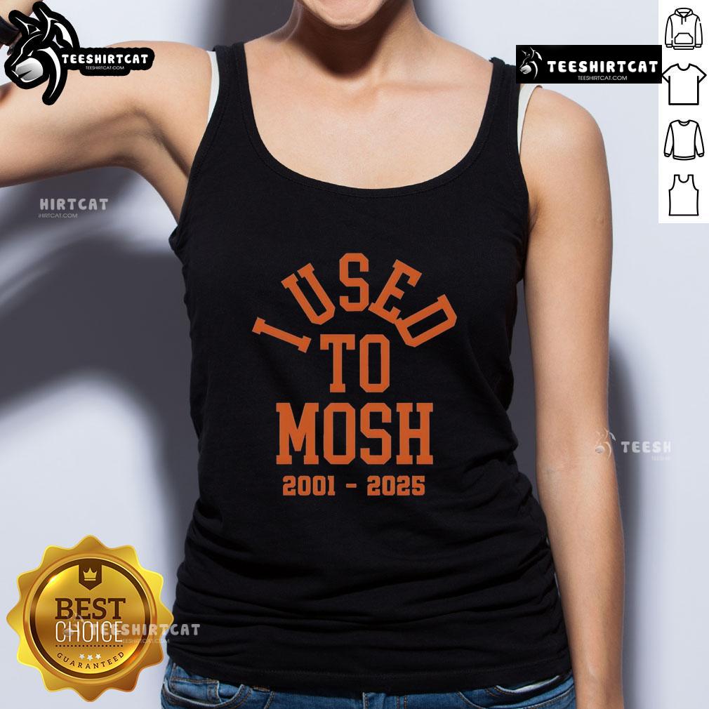 Original Bury Your Dead I Used To Mosh Tank Top Original Bury Your Dead 'I Used To Mosh' tank top featuring bold graphics suitable for music fans and mosh pit enthusiasts.