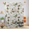 Original Camping Theme Velveteen Plush Blanket Fleece Customized Blanket