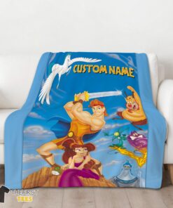 Original Cartoon Disney Hercules With Friends Blanket Fleece Customized Blanket - Image 3