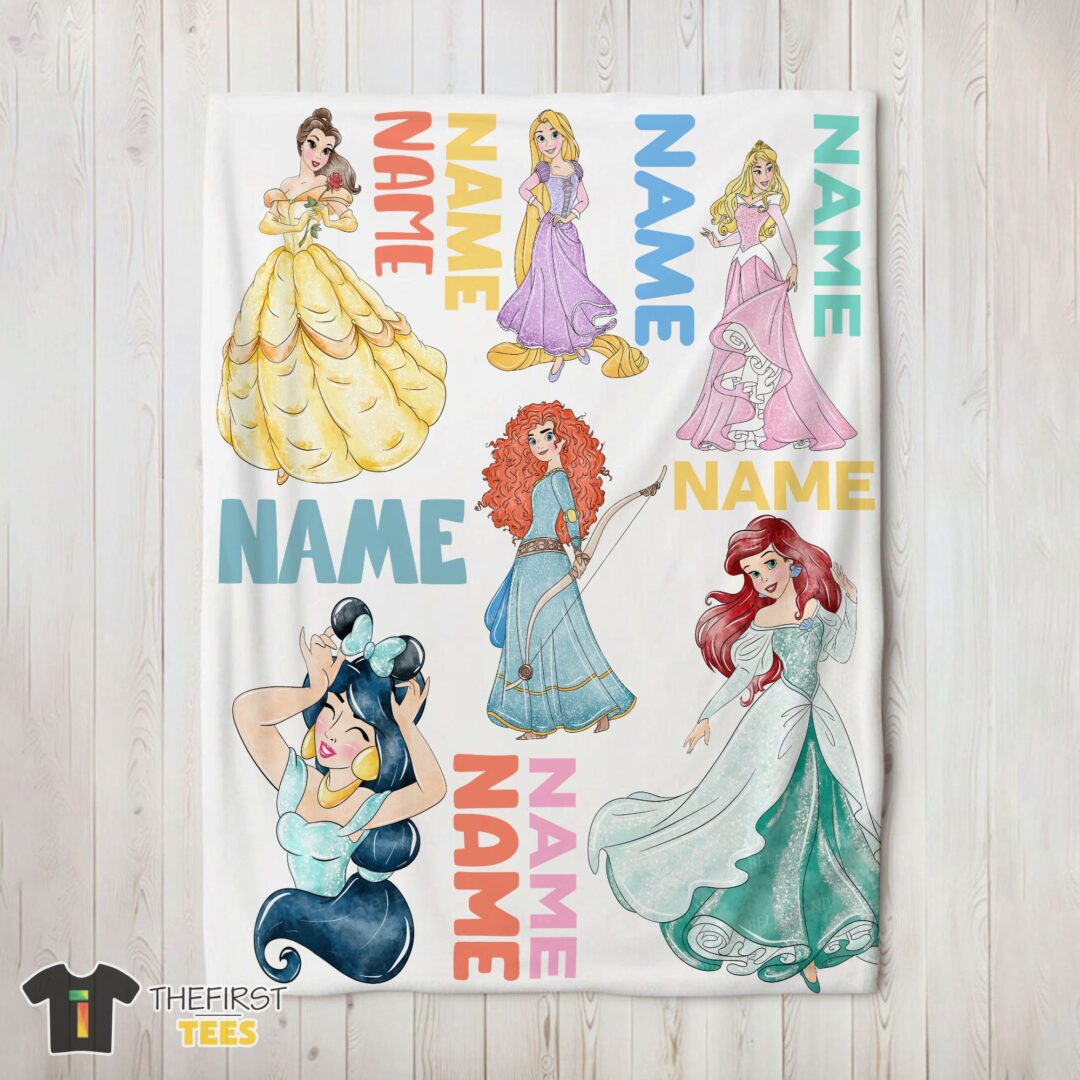 original-cartoon-disney-princess-blanket-fleece-customized-blanket-mk-02 Original Cartoon Disney Princess Blanket Fleece Customized Blanket
