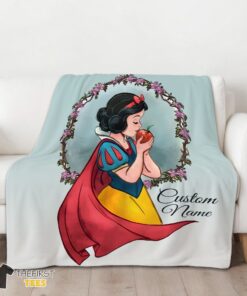 Original Cartoon Disney Snow White Princess Blanket Fleece Customized Blanket - Image 3