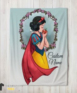 Original Cartoon Disney Snow White Princess Blanket Fleece Customized Blanket