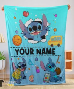 Original Cartoon Disney Stitch Super Cozy Blankets Customize Blanket