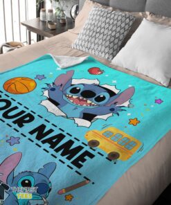 Original Cartoon Disney Stitch Super Cozy Blankets Customize Blanket - Image 3