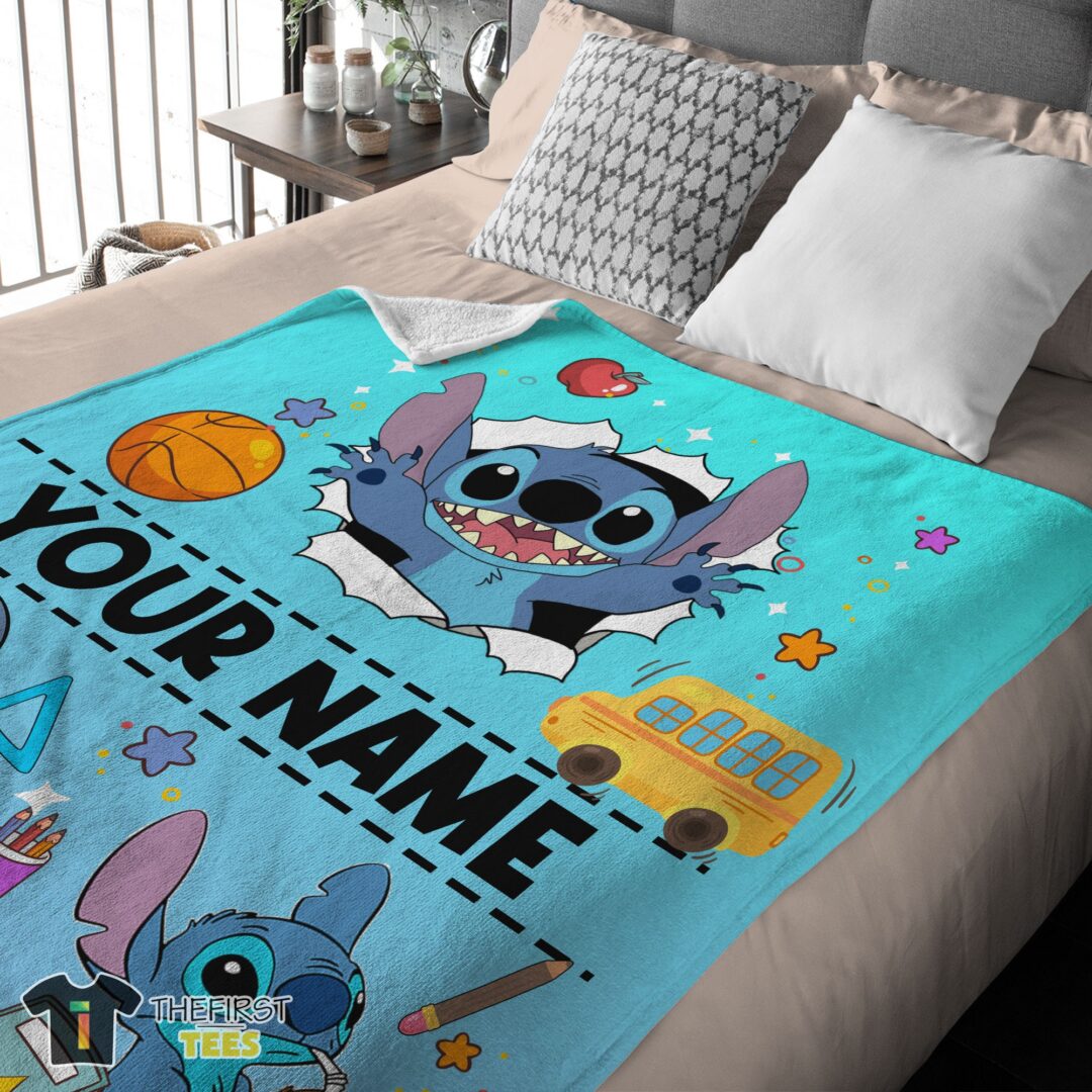 original-cartoon-disney-stitch-super-cozy-blankets-e28093-customize-blanket-mk-02 Original Cartoon Disney Stitch Super Cozy Blankets Customize Blanket - Image 3