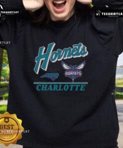 Original Charlotte Hornets Fly By vintage sweatshirt featuring classic team logo and retro design, perfect for fans.