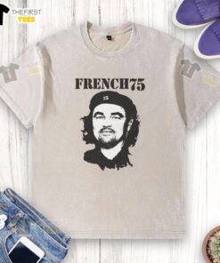 Original Che French 75 washed t-shirt featuring a vintage design and soft fabric, perfect for casual wear.
