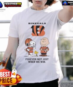 Alt Text: Original Cincinnati Bengals Charlie Brown Snoopy Bengals Forever T-Shirt celebrating team spirit, not just victories.