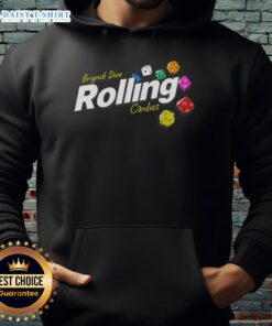 Original Dice Rolling Candies Hoodie featuring vibrant colors and playful dice designs, perfect for gaming enthusiasts.
