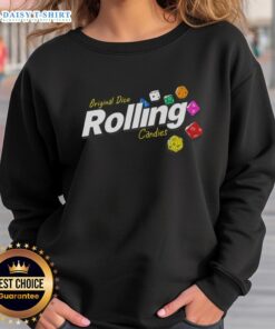 Original Dice Rolling Candies Sweatshirt featuring colorful dice graphics and a cozy design for gaming enthusiasts.