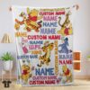 Original Cartoon Disney Winnie The Pooh With Friends Blanket Fleece Customized Blanket