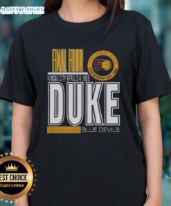 Alt Text: Original Duke University Blue Devils 1988 Kansas City ladies tee, featuring vibrant team colors and classic design.