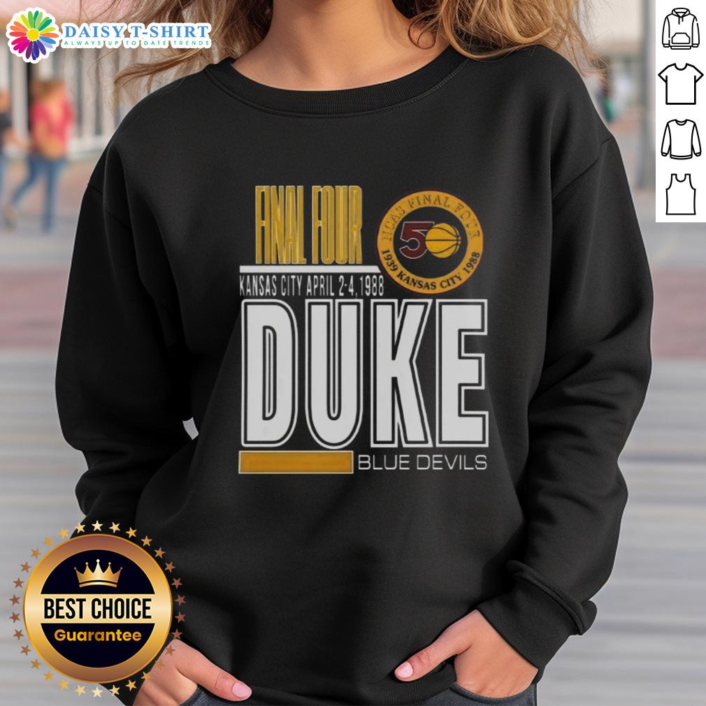 Original Duke University Blue Devils 1988 Kansas City Sweatshirt Original Duke University Blue Devils 1988 Kansas City sweatshirt featuring iconic logo and vintage design.