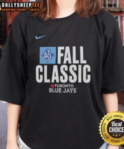 Original Fall Classic Toronto Blue Jays 2025 World Series Ladies Tee showcasing team pride and stylish design.