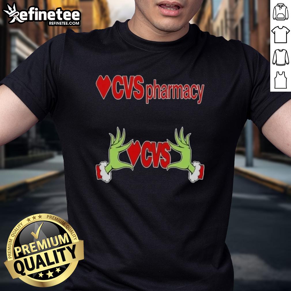 original-grinch-hands-love-cvs-pharmacy-christmas-t-shirt Original Grinch hands holding a heart on a CVS Pharmacy Christmas T-shirt, perfect for festive holiday cheer.