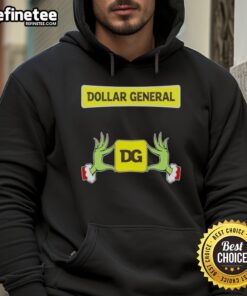 Original Grinch Hands Love Dollar General Christmas Hoodie featuring festive design perfect for holiday celebrations.
