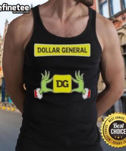 Original Grinch Hands Love Dollar General Christmas Tank Top featuring festive design for holiday cheer.
