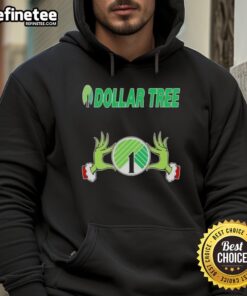 Alt Text: Original Grinch hands holding a heart on a Dollar Tree Christmas hoodie, perfect for festive holiday spirit.