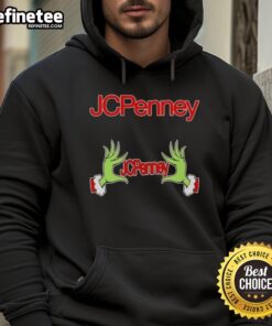 Original Grinch Hands Love JCPenney Christmas Hoodie featuring festive design and vibrant colors for holiday cheer.