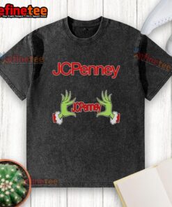 Original Grinch Hands Love JCPenney Christmas Washed T-Shirt featuring festive design and vibrant colors for holiday cheer.