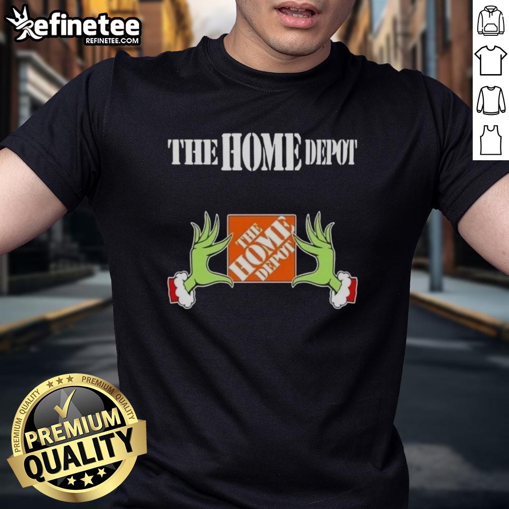 original-grinch-hands-love-the-home-depot-christmas-t-shirt-1 Original Grinch Hands Love The Home Depot Christmas T-Shirt featured in festive green with holiday graphics.