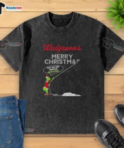 Original Grinch X Walgreens Merry Christmas T-Shirt featuring 'Hate Hate Hate' quote for festive Grinch fans.