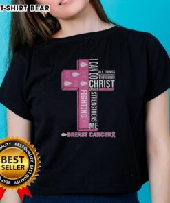 Original Kansas City Chiefs I Can Do All Things Through Christ tee supporting breast cancer awareness for ladies.