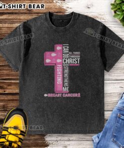 Original Kansas City Chiefs 'I Can Do All Things Through Christ' t-shirt supporting breast cancer awareness
