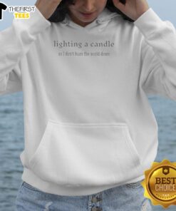 Original Lighting a Candle Hoodie: Stylish design featuring a candle graphic, perfect for cozy vibes and self-expression.