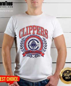 Original Los Angeles Clippers NBA logo vintage T-shirt featuring classic design and vibrant colors for basketball fans.