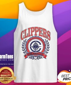 Vintage tank top featuring the original Los Angeles Clippers NBA logo, perfect for basketball fans and collectors.