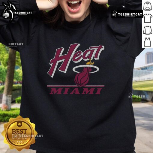 Original Miami Heat Fly By vintage sweatshirt featuring classic logo and retro design, perfect for basketball fans.