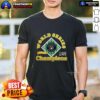Alt Text: Original Milwaukee Brewers 2025 World Series Champions trophy logo T-shirt showcasing team pride and sports memorabilia.