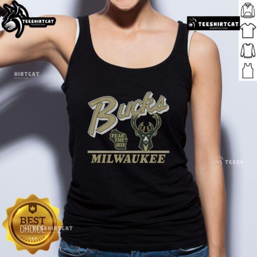 Original Milwaukee Bucks Fly By Vintage Tank Top featuring retro design and team colors, perfect for basketball fans.