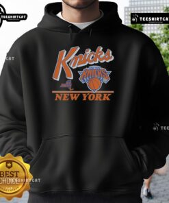 Vintage Original New York Knicks Fly By Hoodie showcasing classic team logo and design in vibrant colors.