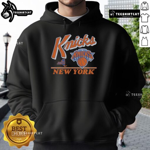Vintage Original New York Knicks Fly By Hoodie showcasing classic team logo and design in vibrant colors.