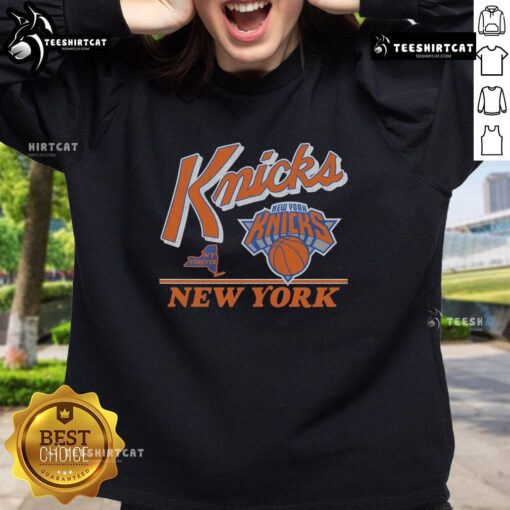 Vintage Original New York Knicks Fly By Sweatshirt featuring classic logo and retro design for basketball fans.